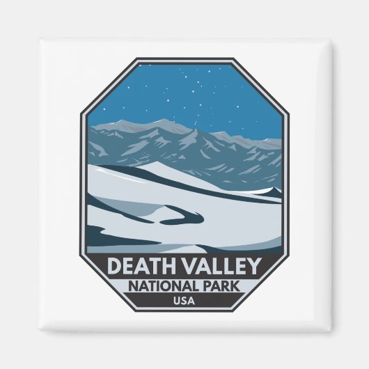 デスバレーナショナルパークナイトスカイヴィンテージ マグネット (正面)