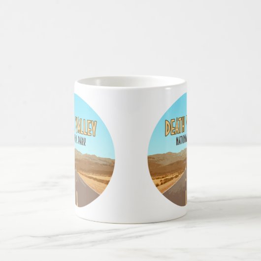 デスバレーナショナルパークネバダヴィンテージ コーヒーマグカップ (中央)