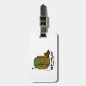 デスバレーナショナルパークバックパック ラゲッジタグ (正面縦)