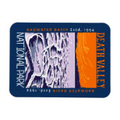 デスバレーナショナルパークバドウォーター流域ヴィンテージ マグネット (横)