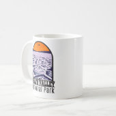 デスバレーナショナルパークヴィンテージ コーヒーマグカップ (正面左)