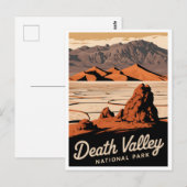 デスバレーナショナルパークヴィンテージ ポストカード (正面/裏面)