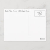 デスバレーフラワーズポストカード ポストカード (裏面)