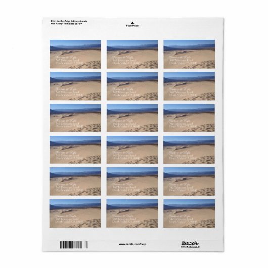 デスバレー住所 シール (フルシート)