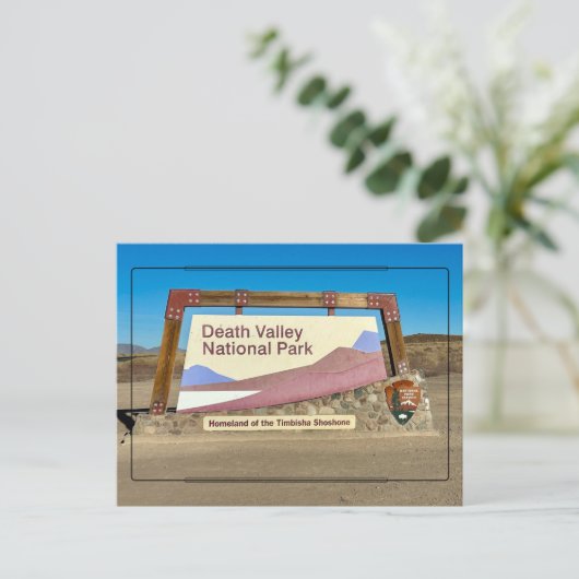 デスバレー国立公園のはがきにへようこそ ポストカード (スタンド正面)