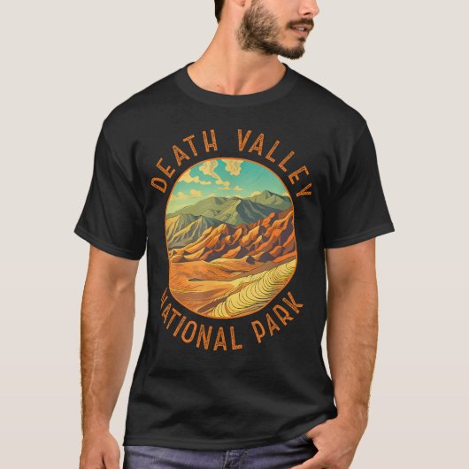 デスバレー国立公園イラスト Tシャツ (正面)