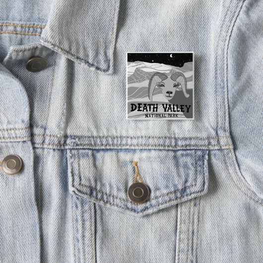 デスバレー国立公園カリフォルニア砂漠 缶バッジ (インサイチュ)