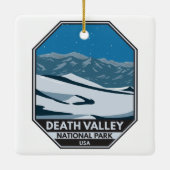  デスバレー国立公園ナイトスカイヴィンテージ  セラミックオーナメント (裏面)