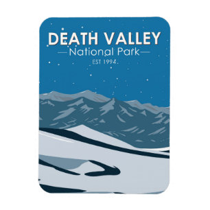 デスバレー国立公園ナイトスカイヴィンテージ マグネット