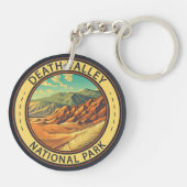 デスバレー国立公園ヴィンテージ旅行芸術 キーホルダー (裏面)