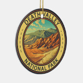 デスバレー国立公園ヴィンテージ旅行芸術 セラミックオーナメント (右)