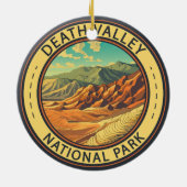 デスバレー国立公園ヴィンテージ旅行芸術 セラミックオーナメント (裏面)