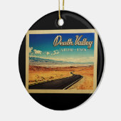 デスバレー国立公園ヴィンテージ旅行 セラミックオーナメント (左)