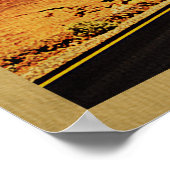 デスバレー国立公園ヴィンテージ旅行 ポスター (角)