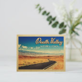 デスバレー国立公園ヴィンテージ旅行 ポストカード (スタンド正面)