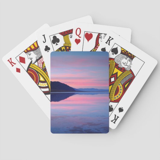 デスバレー国立公園夜明けのバドウォーター トランプ (裏面)