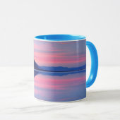 デスバレー国立公園夜明けのバドウォーター マグカップ (正面右)