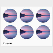 デスバレー国立公園夜明けのバドウォーター ラウンドシール (シート)