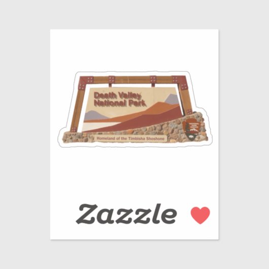 デスバレー国立公園標識 シール (シート)