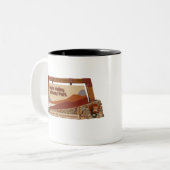 デスバレー国立公園標識 ツートーンマグカップ (正面左)