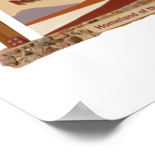 デスバレー国立公園標識 ポスター (角)