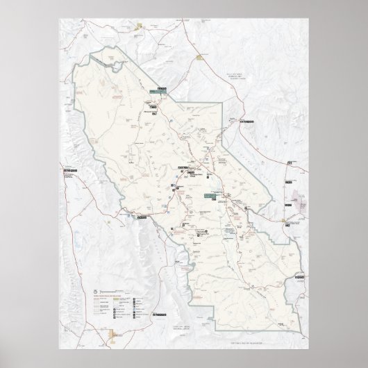 デスバレー国立公園 ポスター (正面)