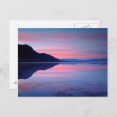 デスバレー国立公園。夜明けのバドウォーター ポストカード (正面/裏面)