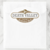 デスバレー国立公園 楕円形シール (バッグ)