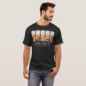 デスバレー国立公園 砂漠の砂丘 Tシャツ (正面フル)