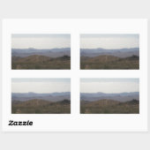 デスバレー国立公園 長方形シール (シート)