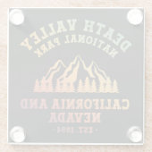 デスバレー国立公園USAグラデーション ガラスコースター (裏面)