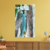 デスバレー国立記念碑の悪水 キャンバスプリント (インサイチュ (リビング))