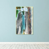 デスバレー国立記念碑の悪水 キャンバスプリント (インサイチュ (ウッドフロア))