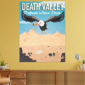 デスバレー漫画ヴィンテージ旅行ポスター キャンバスプリント (インサイチュ (リビング))