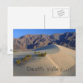 デスバレー砂丘 ポストカード (正面/裏面)