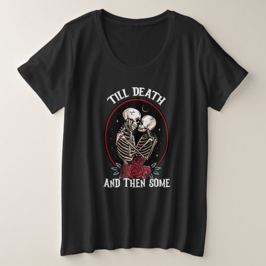 「デスプラスサイズのシャツまで プラスサイズTシャツ (デザイン正面)