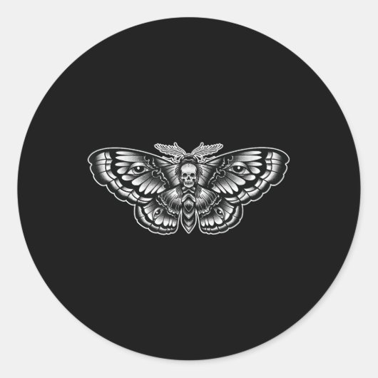 デスヘッドモスタトゥーアートシンボインスパイアル ラウンドシール (正面)