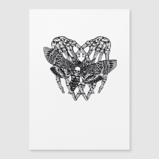 デスヘッド・モス クラシック - スケルトン ハンド ハート (正面)