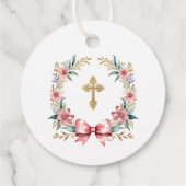 デスペインのバウティゾグラシアス金ゴールド&ピンク フェイバータグ (裏面)