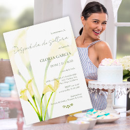 デスペディスペインのダソルテラフローレス、ブライダルシャワー 招待状