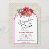 デスペディダデソルテラインビタシオンフロレスデオトニョ 招待状 (正面/裏面)