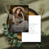 デスペディダデソルテラスペインのブライダルシャワー写真 招待状