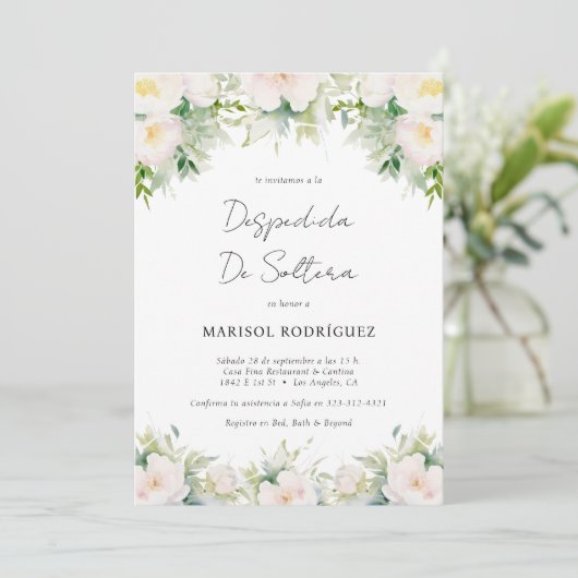 デスペディダデソルテラスペインのブライダルシャワー 招待状 (スタンド正面)