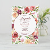 デスペディダデソルテラロサススペインのブライダルシャワー 招待状 (スタンド正面)