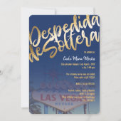 デスペディダデソルテラ招待状ラスベガスフーゴールド 招待状 (正面)
