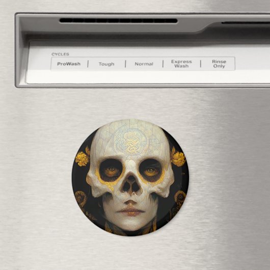 デスマスクファンタジーSci-Fiアート マグネット (インサイチュ (食洗機))