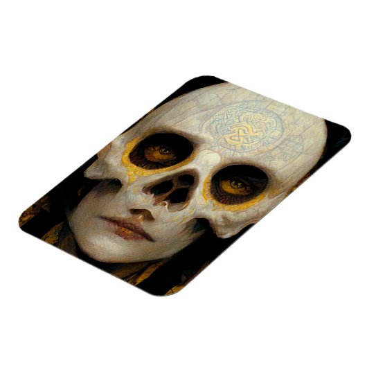 デスマスクファンタジーSci-Fiアート マグネット (左側)