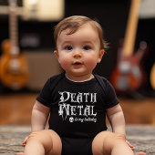 デスメタルは私の子守歌 ベビーボディスーツ
