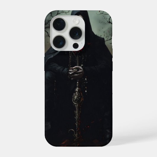 デスメタルアートのiPhone 15 Proケース iPhoneケース (裏面)
