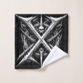 デスメタルヘッドバンガー – ヘビーメタルメタルメタルヘッド バスタオルセット (ウォッシュタオル)